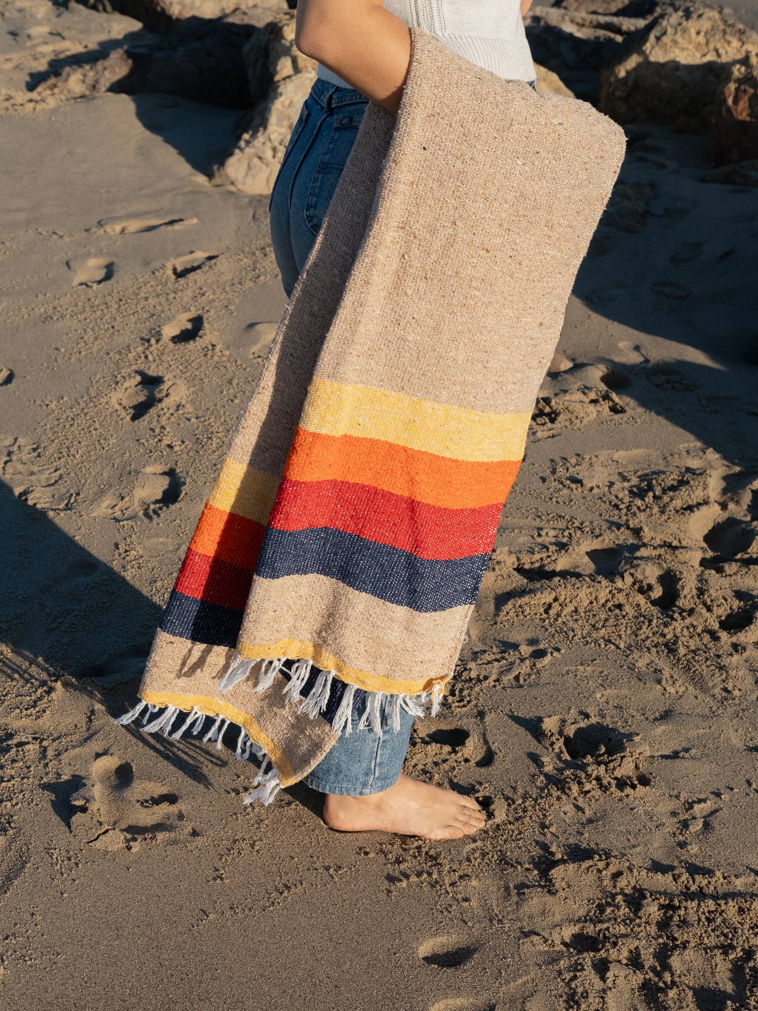 Vintage Desert Recycled Throw Blanket