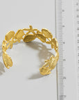 Gold Sea Life Cuff Bracelet