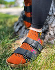 Orange Audrey Vintage Ankle Socks