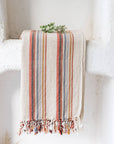Earthy Striped Turkish Beach Towel