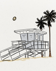 Lifeguard Tower Art Print
