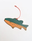 Fish Ornament : Green and yellow