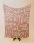 Hanalei Plush Throw - Island Blush