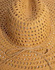 Straw Braid Floppy Hat: KA