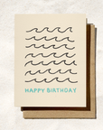 Happy Birthday Wave Card