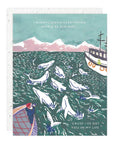 Whales - Love + Friendship Card