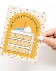 Funfetti-filled Birthday Greeting Card