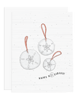 Happy Holidays Sand Dollar Greeting Card