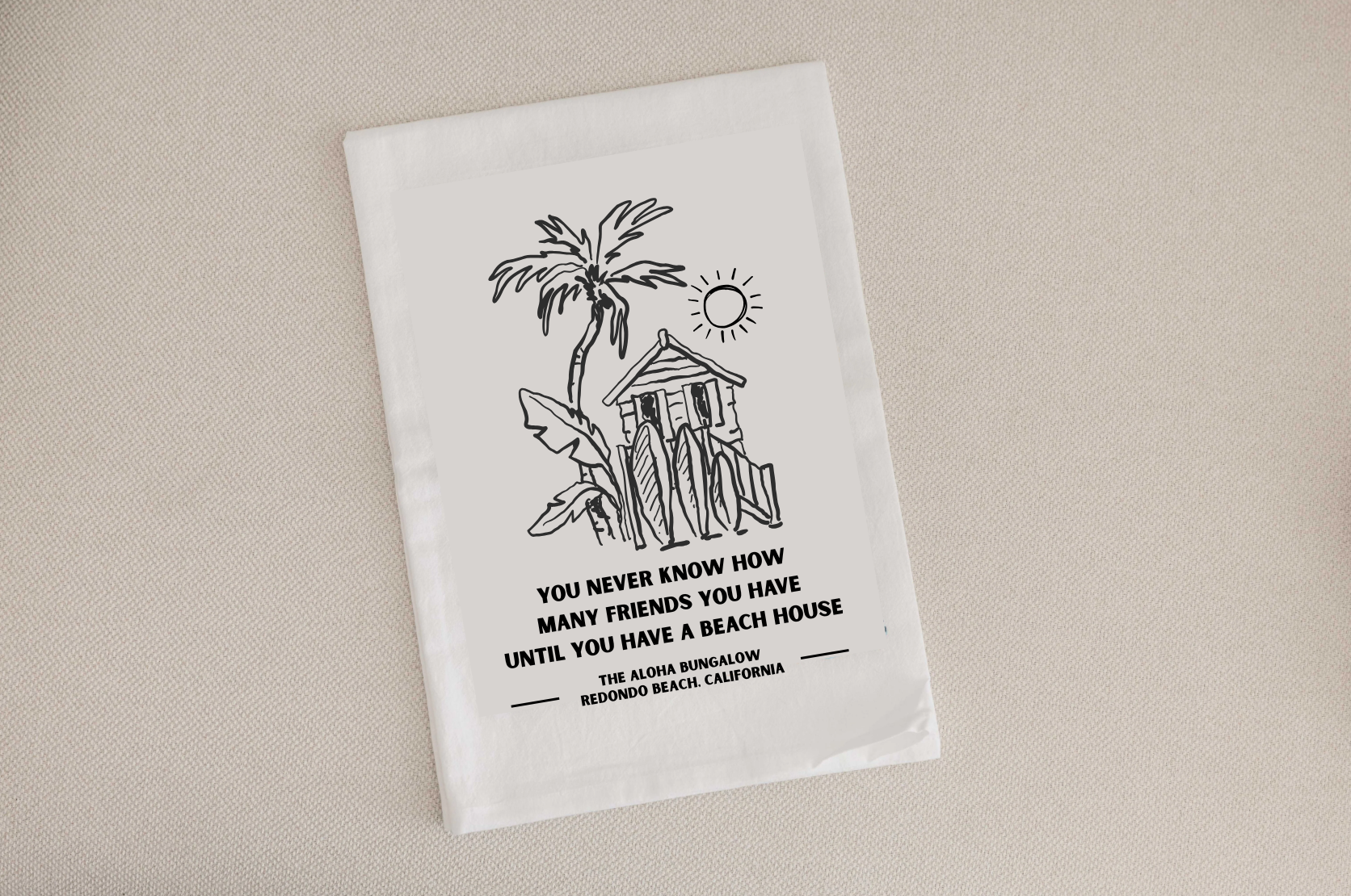 Beach House Tea Towel