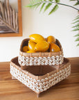 Bamboo Tray with Shell Detail