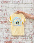 Butter Yellow Kids Peacock Tee