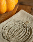 Embroidered Thanksgiving Tea Towel