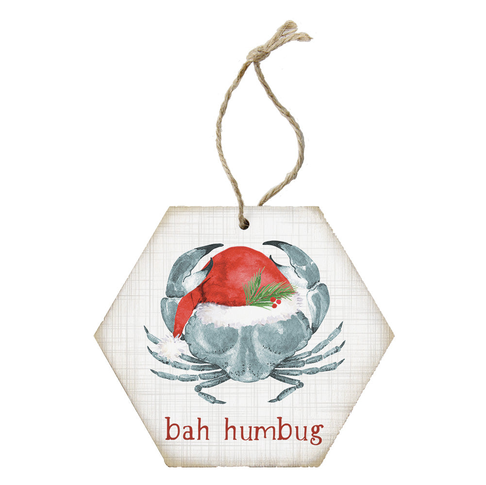 Bah Humbug Crab Ornament