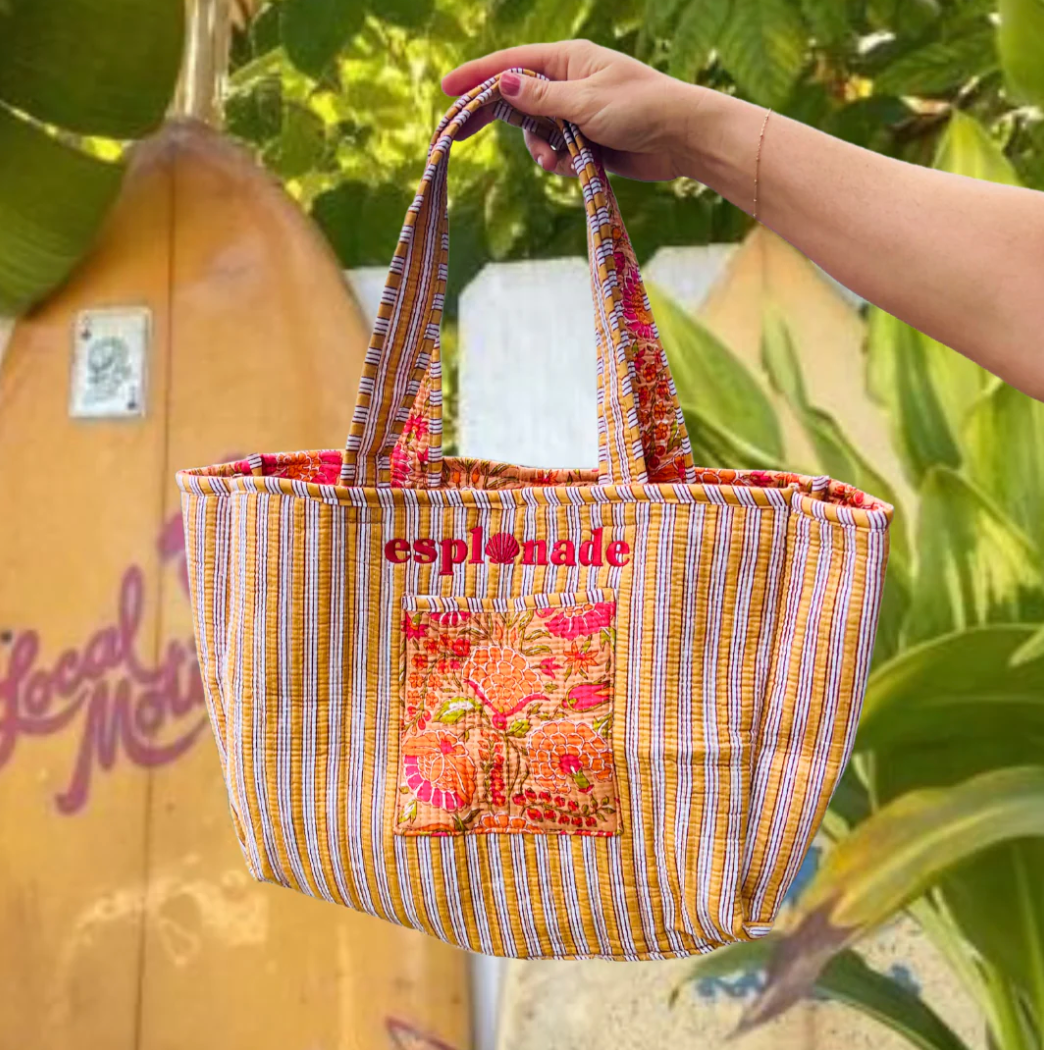Riviera Quilted Tote Bag