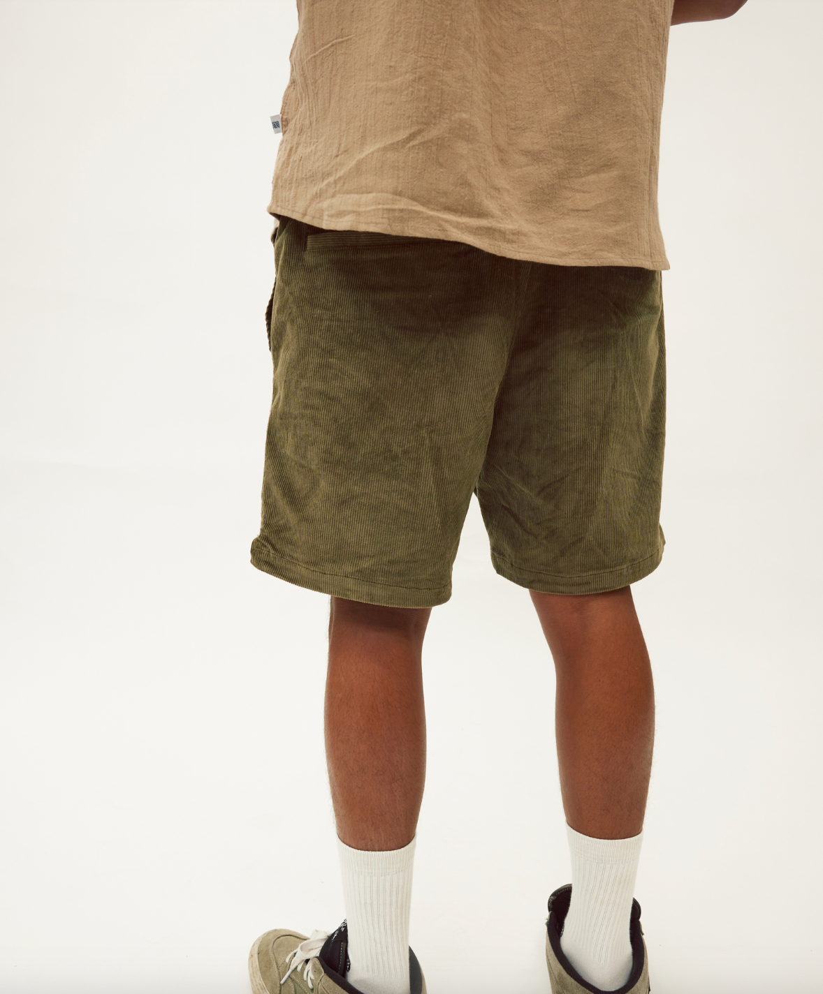 Cord Walkshort: Olive