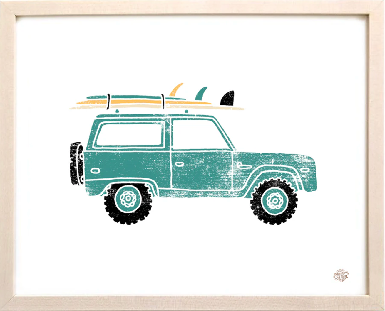 Surf Jeep Print