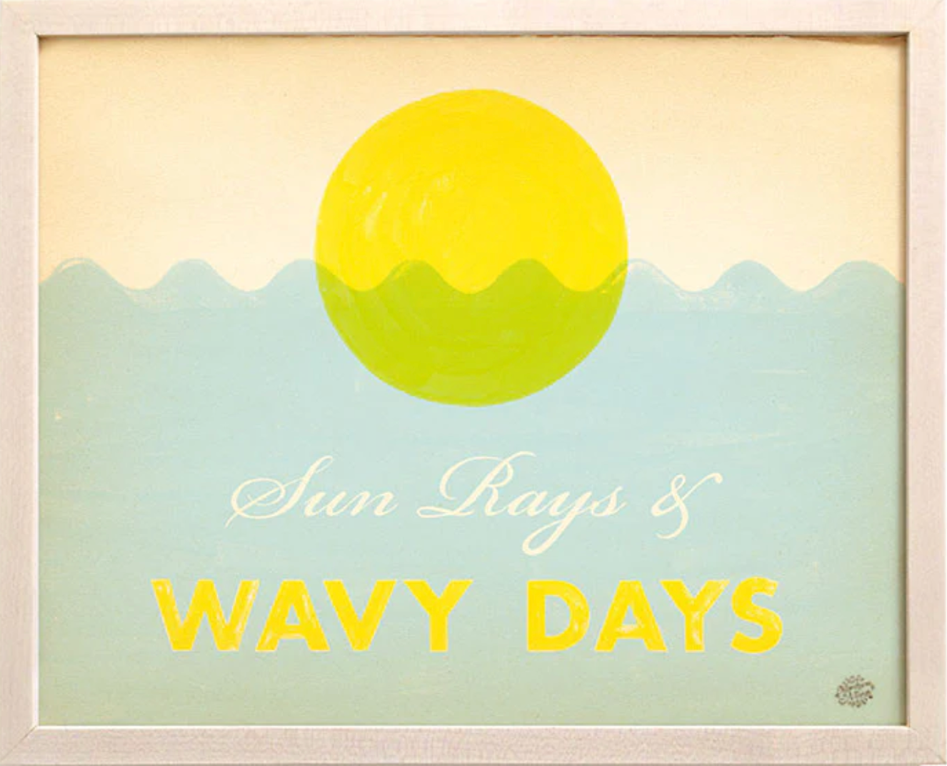 Sun Rays, Wavy Days Print
