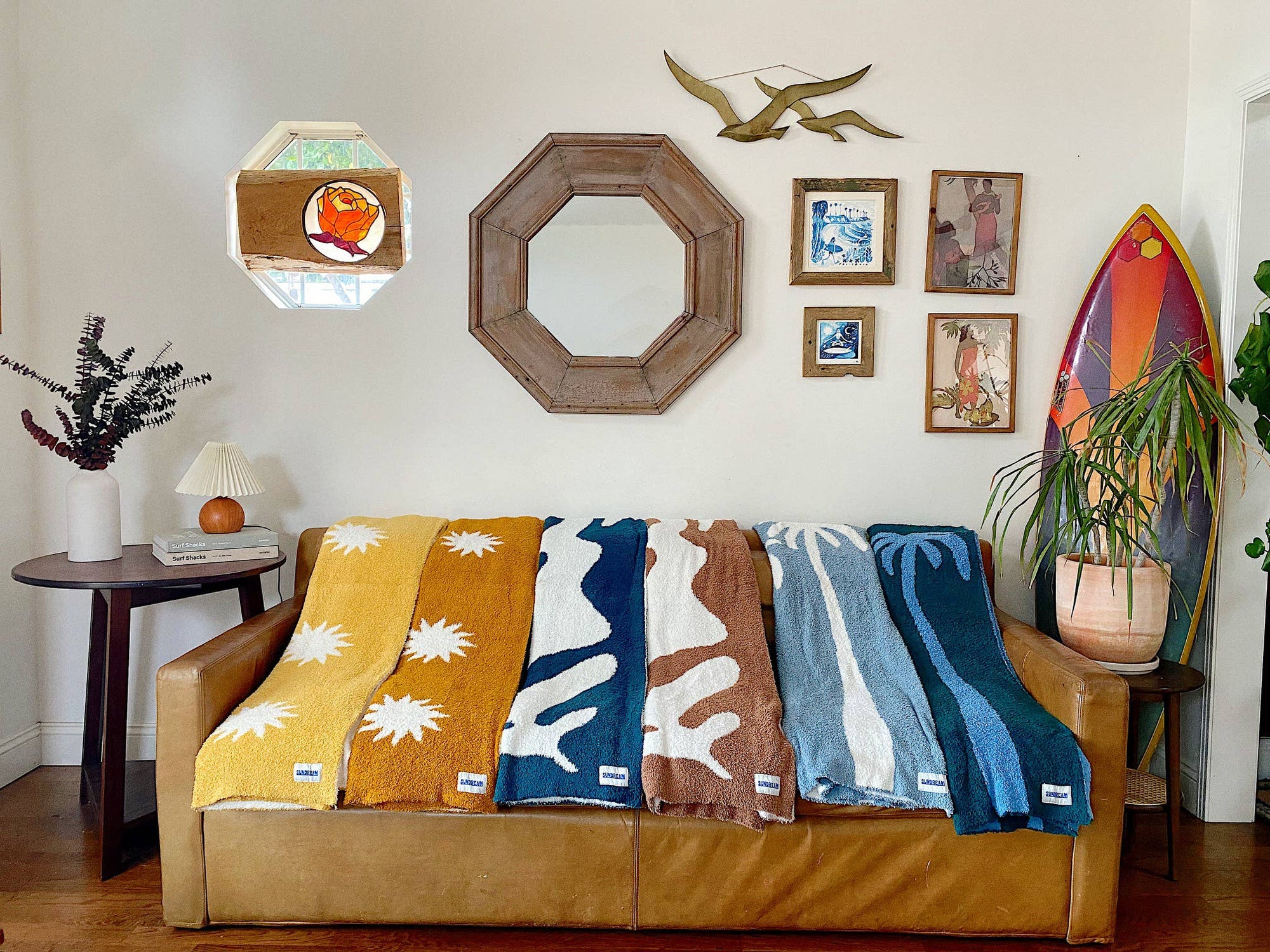 ShellCheck Plush Throw - Seaglass