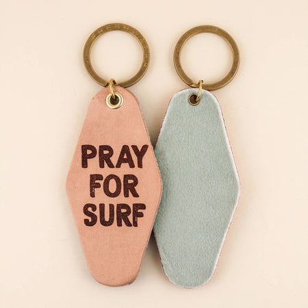 Pray For Surf Keychain