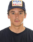 Keep It Salty Trucker Hat: Navy