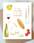 Hostess Thank You Greeting Card