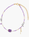 Amethyst Serenity Anklet