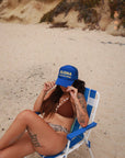 Aloha State Of Mind trucker hats: Cobalt blue