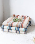 Earthy Striped Turkish Beach Towel