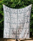 Lanai Plush Throw - Slate Blue