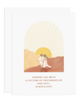 Sunset Wedding Greeting Card