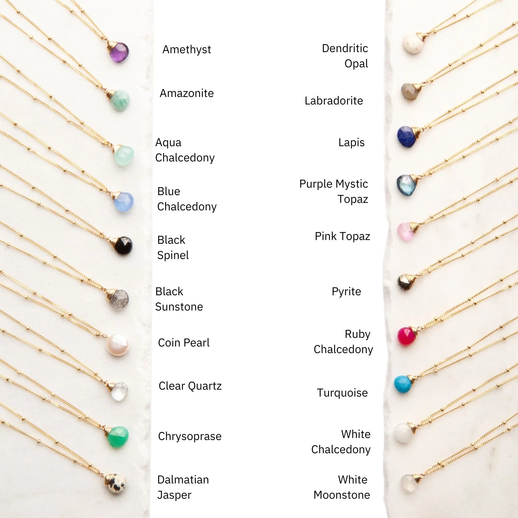 Gemstone Trinket Necklace