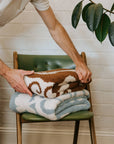 Lanai Plush Throw - Slate Blue