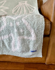 Tide Plush Throw - Seafoam