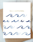 Waves Birthday Greeting Card