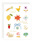 Random Thoughts - Love + Friendship Card