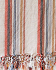 Earthy Striped Turkish Beach Towel