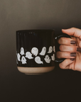 Ghost Pattern Stoneware Coffee Mug