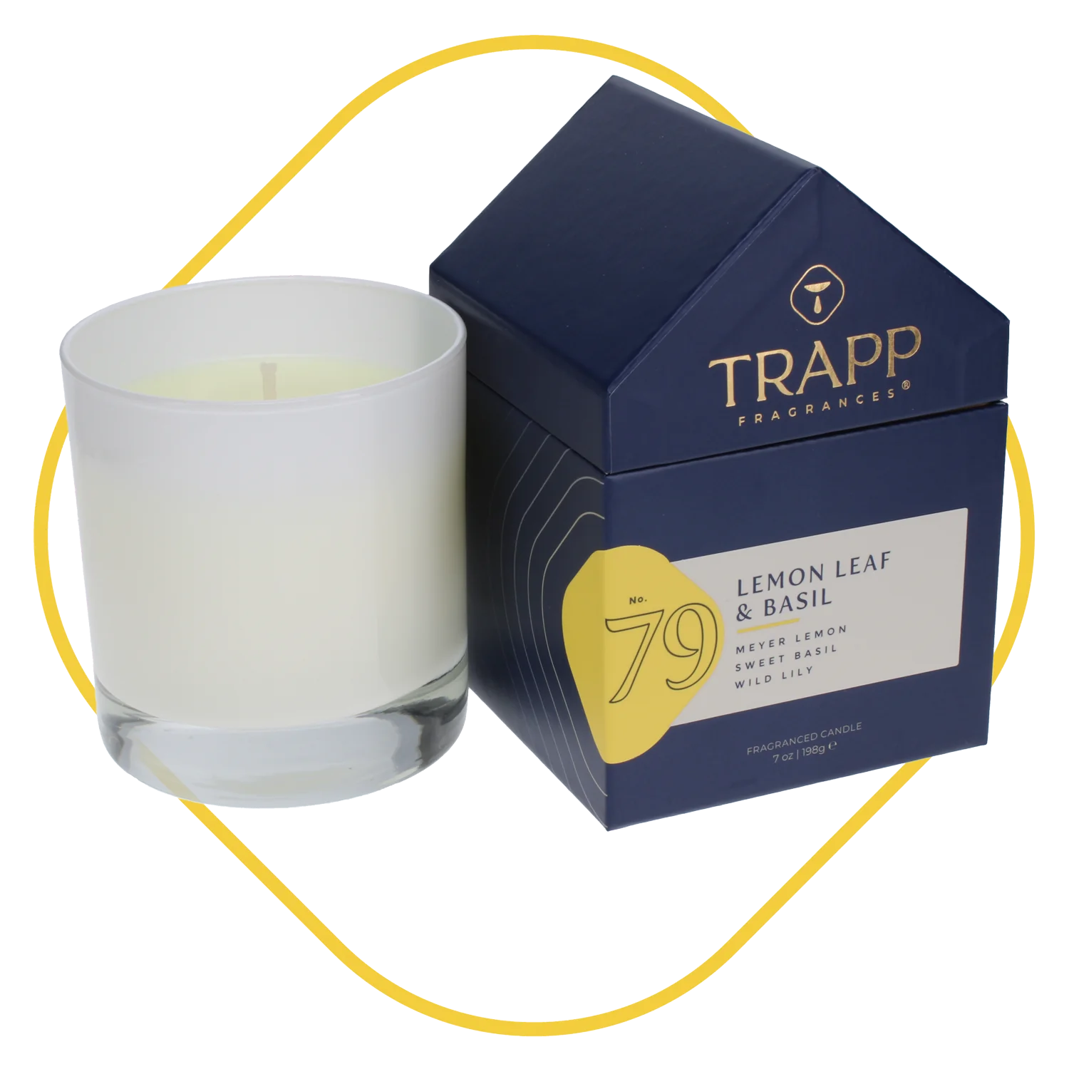 Lemon Leaf and Basil Trapp Candle