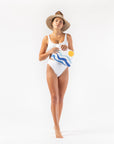 Mid Soleil Pouch in White