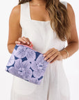 Small Purau Pouch in Lilac/Navy
