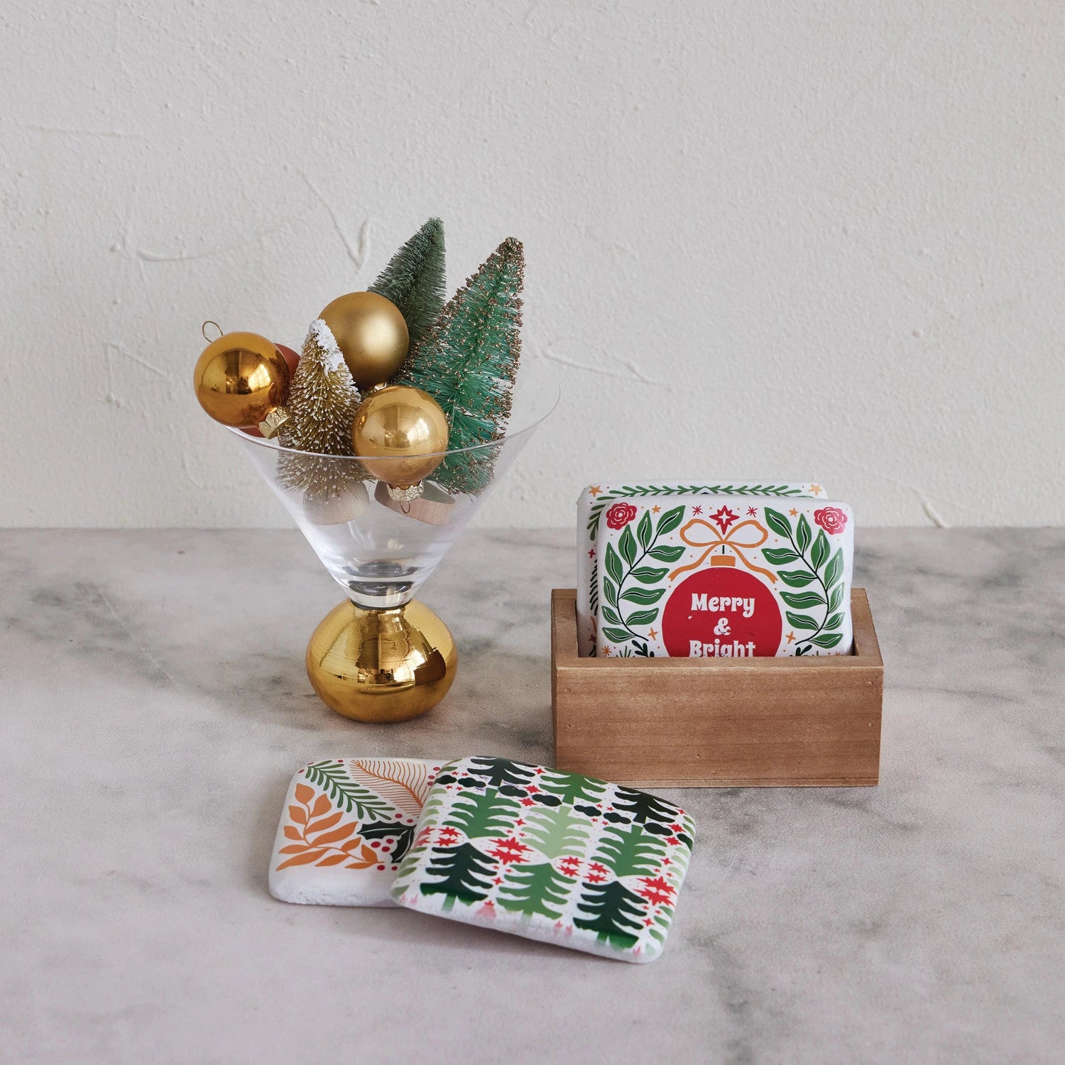 Resin Coasters with Seasonal Patterns