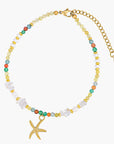 Golden Sunset Starfish Anklet