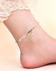 Golden Sunset Starfish Anklet