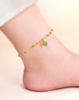 Sunfire Glow Agate Anklet