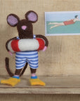 Swimmer Mouse Ornament