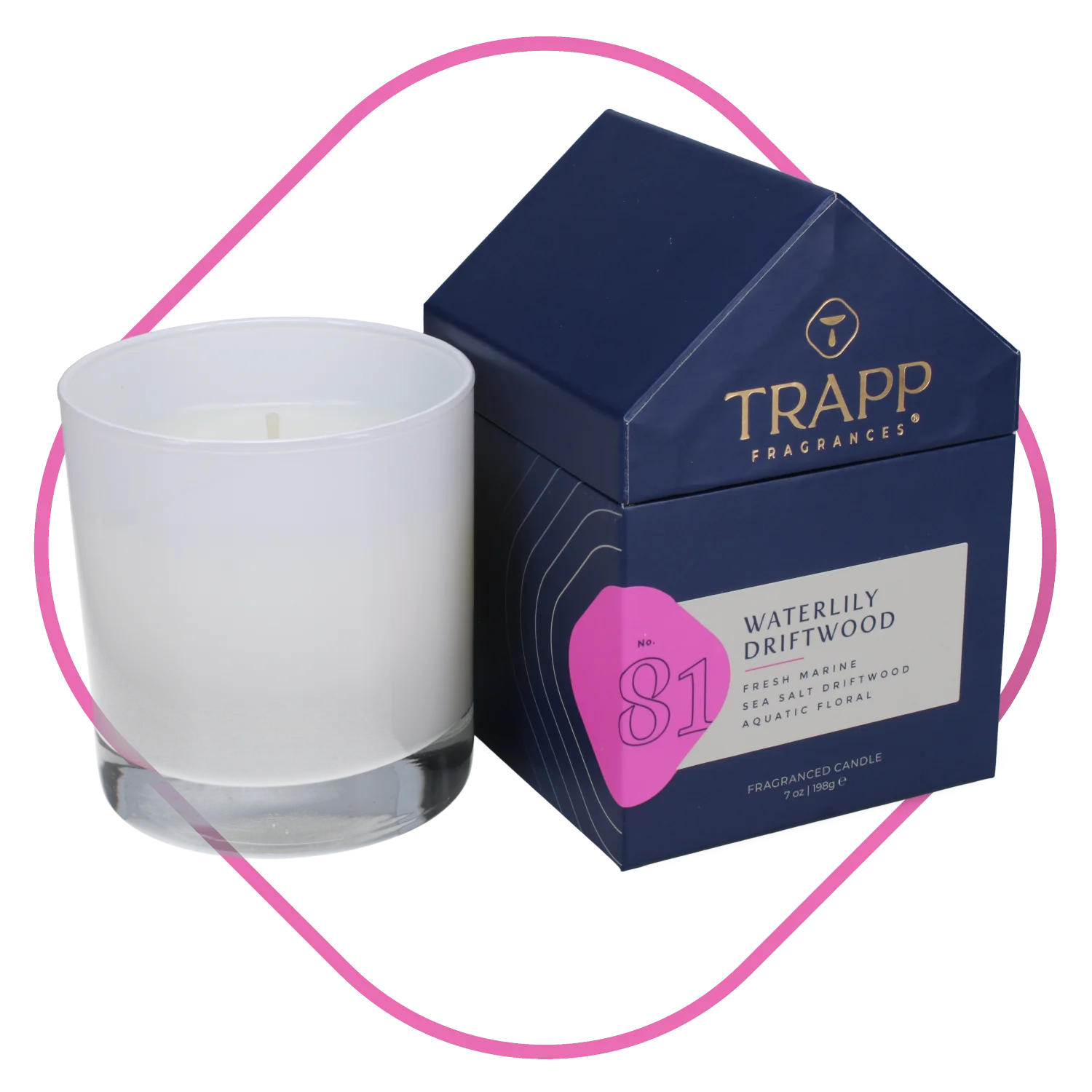 Waterlily Driftwood Trapp Candle
