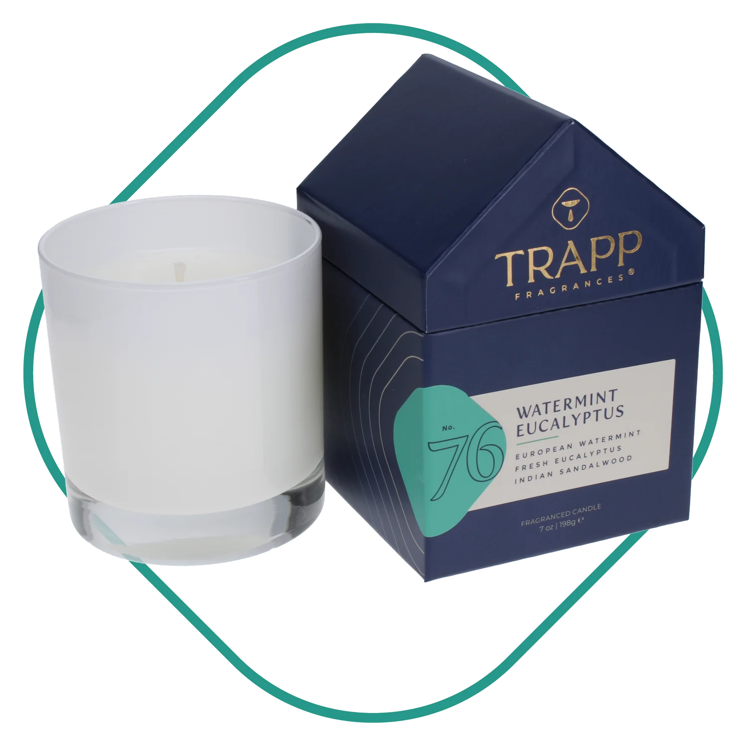 Watermint Eucalyptus Trapp Candle