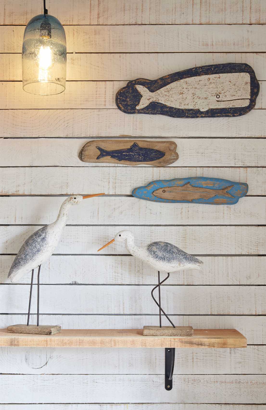 Whale on Wood Plaque