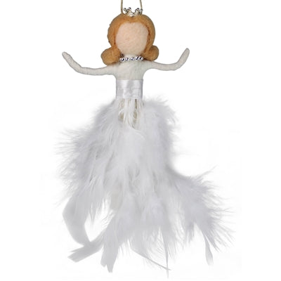 White Feather Princess Ornament