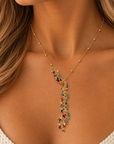 Wisteria Y Necklace : Multi Quartz